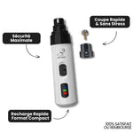 Charger l'image dans la galerie, Coupe-Griffes Électrique design compact, fonction recharge rapide et sécurité maximale pour un soin des griffes sans stress