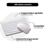 Charger l'image dans la galerie, Le combo Apple-style ultra design: clavier et souris Bluetooth compatibles iOS et Android.
