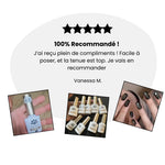 Charger l'image dans la galerie, Vernis Gel Magnétique : avis avec étoiles et ongles éblouissants de clients satisfaits.