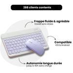 Charger l'image dans la galerie, Le combo Apple-style ultra design : clavier et souris Bluetooth pour iPad et Android, légers et élégants.