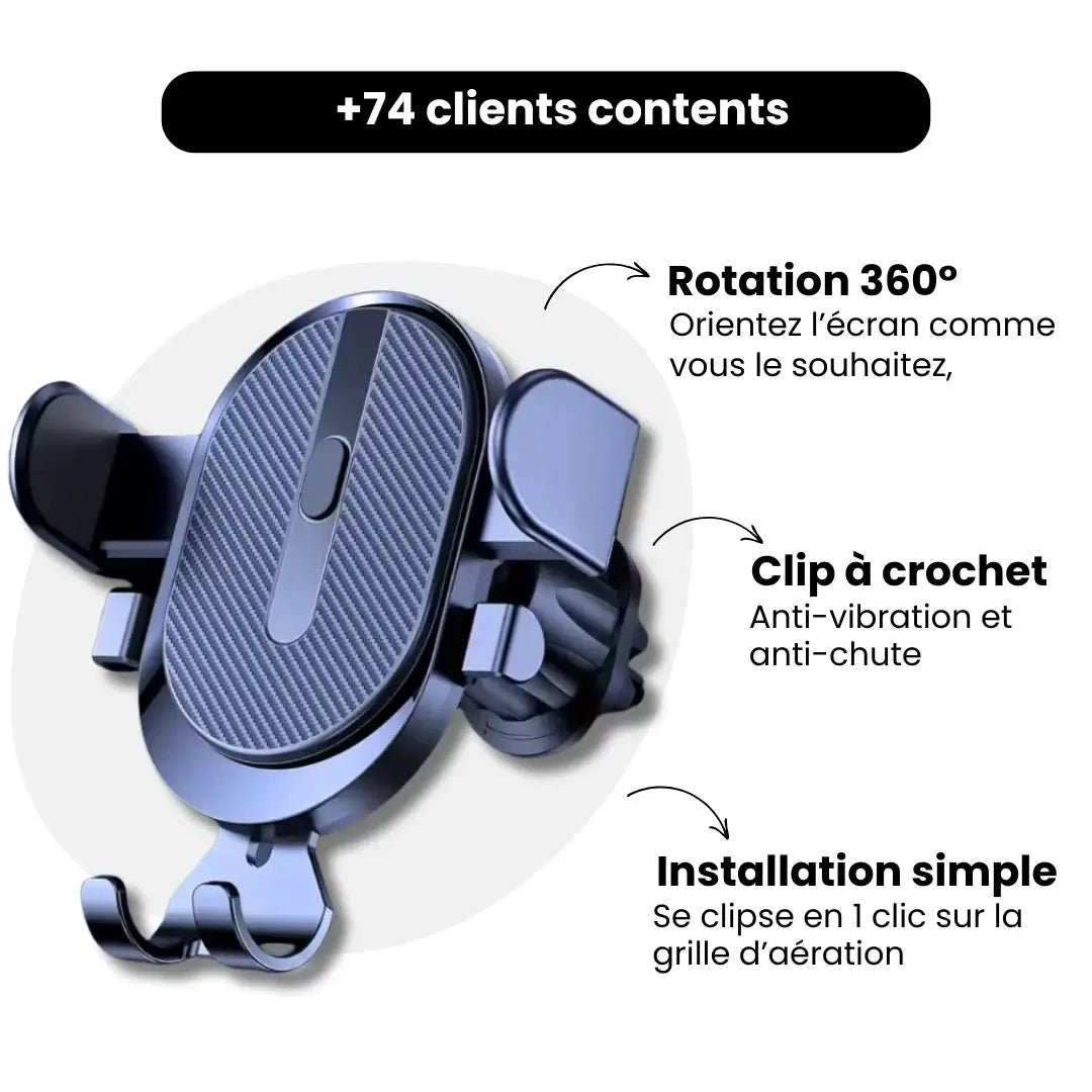 Support Téléphone Voiture - Sécurité et Confiance