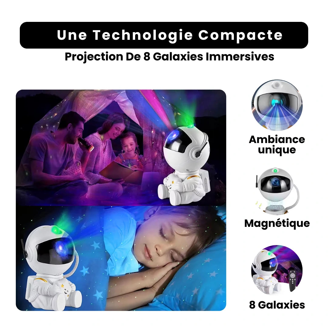 Astronaute Galaxy Projecteur LED
