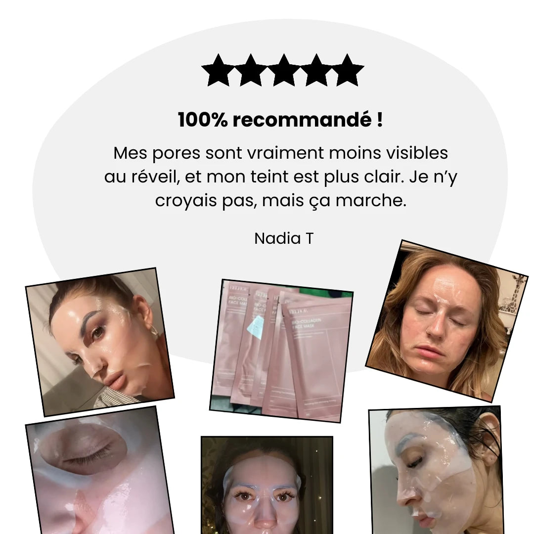 Masque de Nuit au Bio-Collagène lot de 5