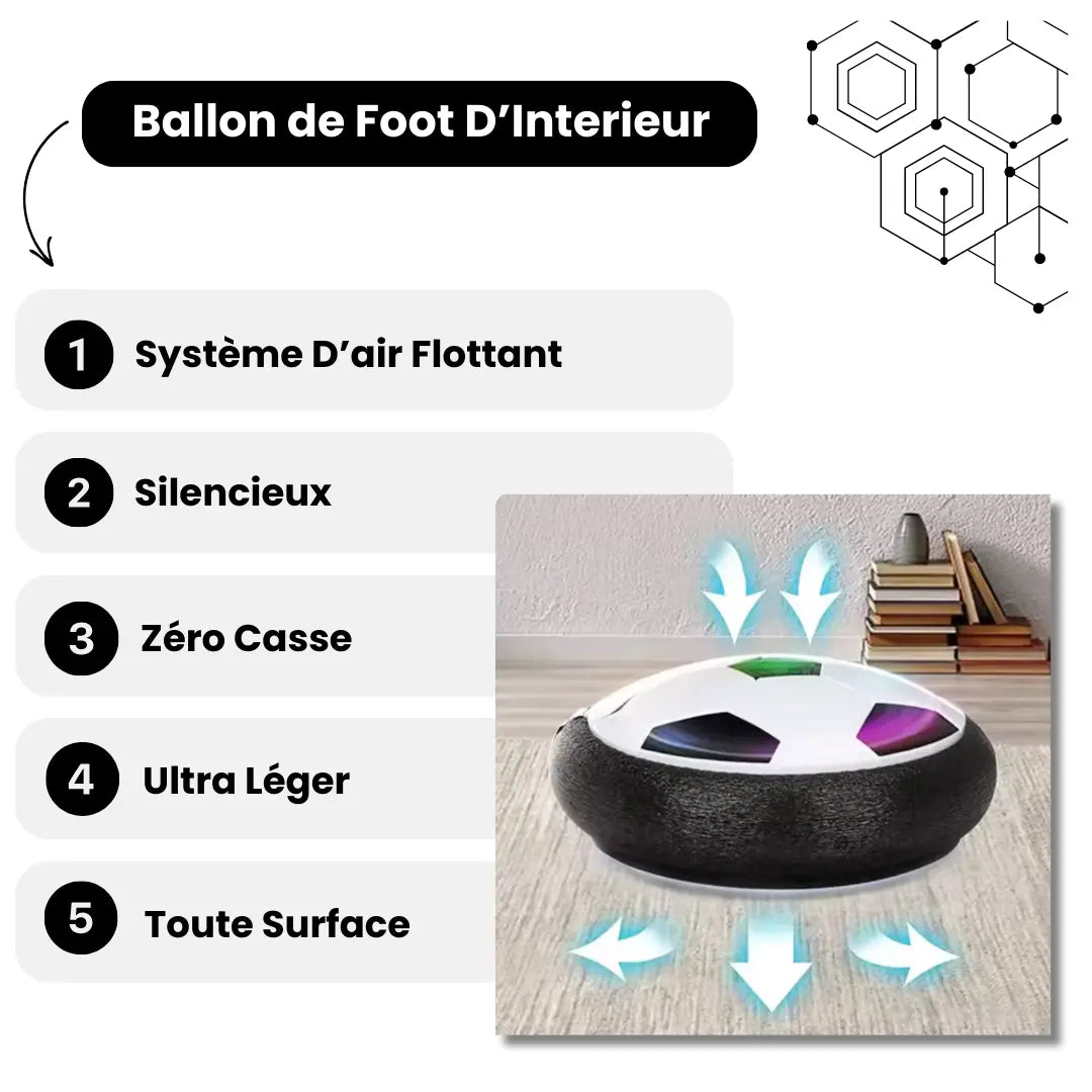 ballon de foot flottant pour intérieur