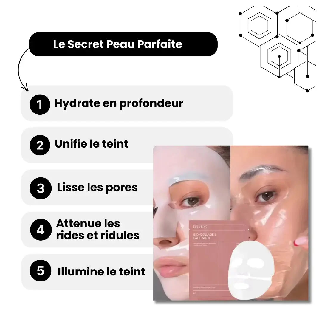 Masque de Nuit au Bio-Collagène lot de 5